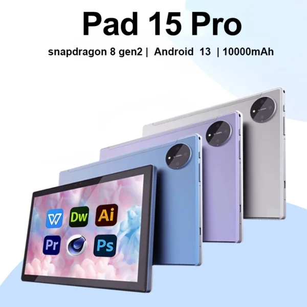 Original Pad 15 Pro Tablet 10.1 inch Snapdragon 8gen2 16GB+1024GB 10000mah Android 13 Xioami Global 5G Dual SIM WIFI HD Screen