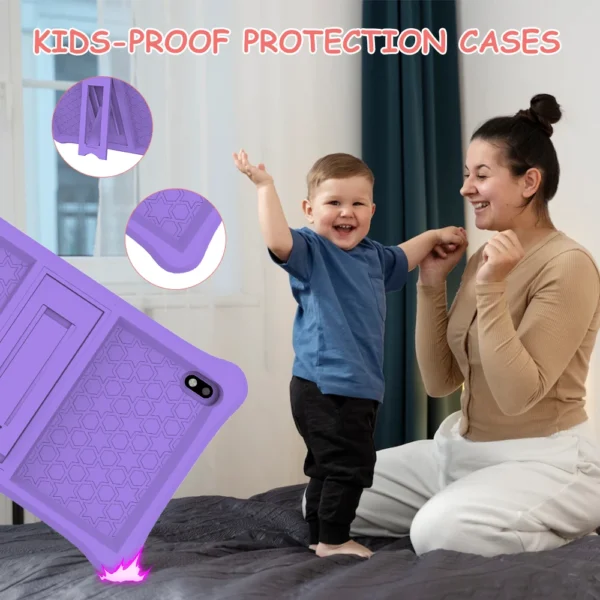 QPS 8 inch tablet android PC 4500mAh 2GB RAM 32GB ROM Children Learning kiddies tablets Kids Tablet with Holder - Image 4