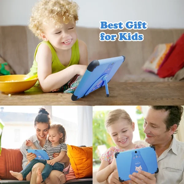 Used Tablets 7'' Android 11 Children Tablet 2GB 32GB 4-Core Tablet for Kids 1024x600 IPS Dual Wifi 5G 3000mAh with Tab Holder - Image 6