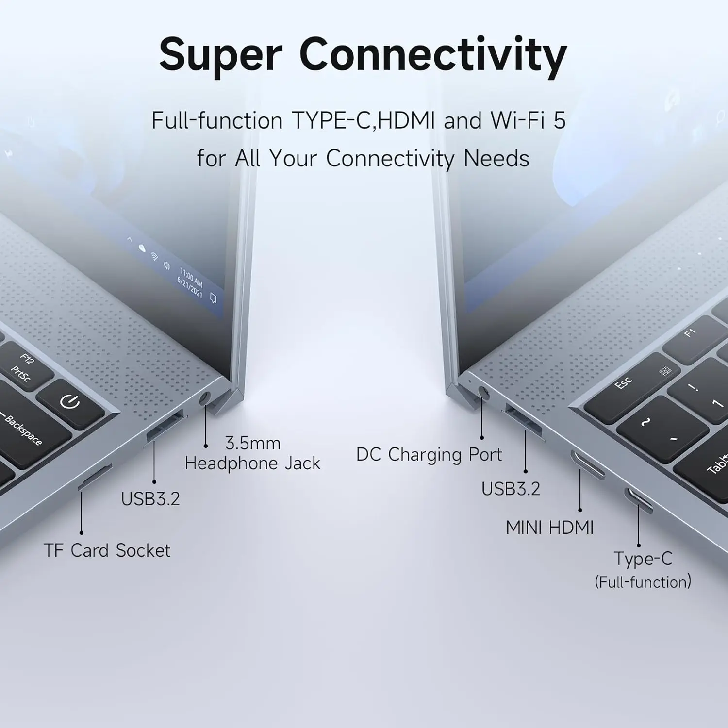 13.5Inch Laptop Intel Core i3-1005G1 8GB RAM 256GB SSD,Windows 11 for Students and Business - Image 3