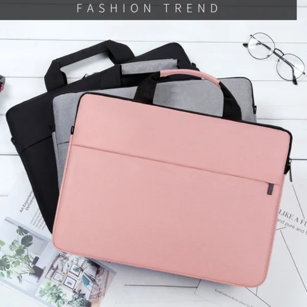 Laptop Bag Women 2023 13.3 14.1 15.6 17 Inch Office Notebook Sleeve Case Travel Computer Handbag Elegant Fashion Luxury - Image 2